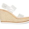 Women's Madden Girl Allin Platform Wedge Sandals Clear