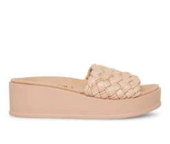 Women's Anne Klein Vikki Platform Wedges Dk Natural