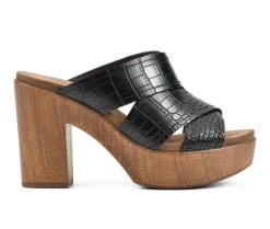 Women's White Mountain Alive Heeled Dress Sandals Black