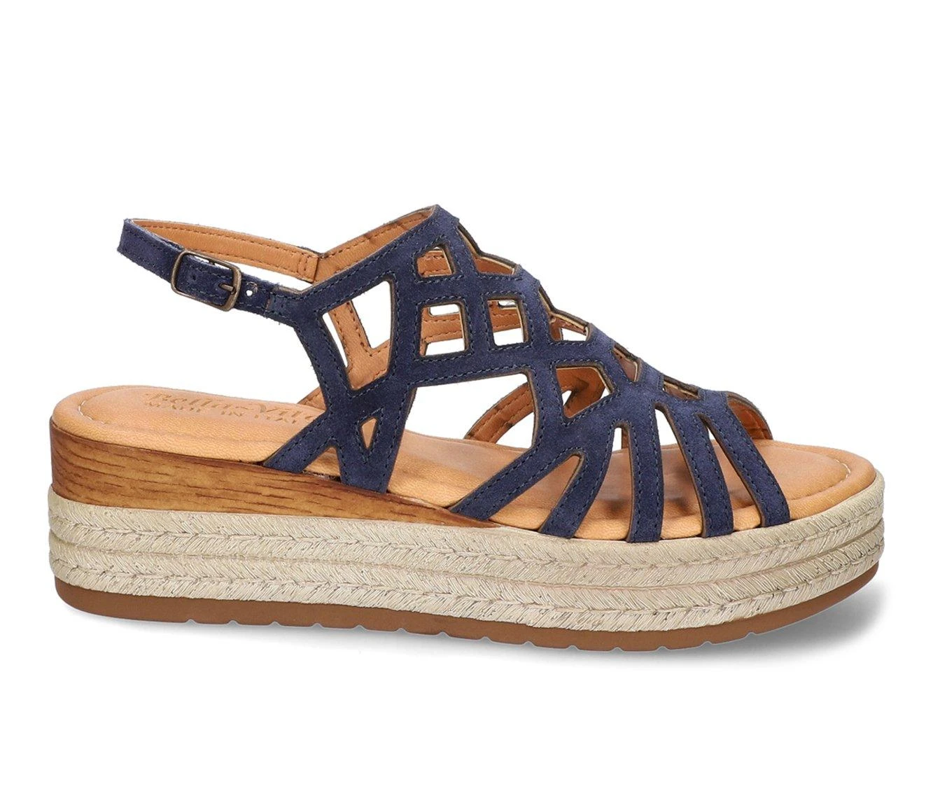 Women's Bella Vita Italy Zip Wedge Sandals Navy Suede 1 Women's Bella Vita Italy Zip Wedge Sandals Navy Suede