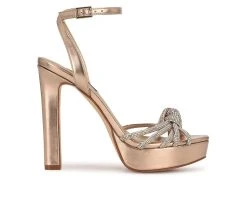 Women's Nine West Wowzz Dress Sandals Light Bronze