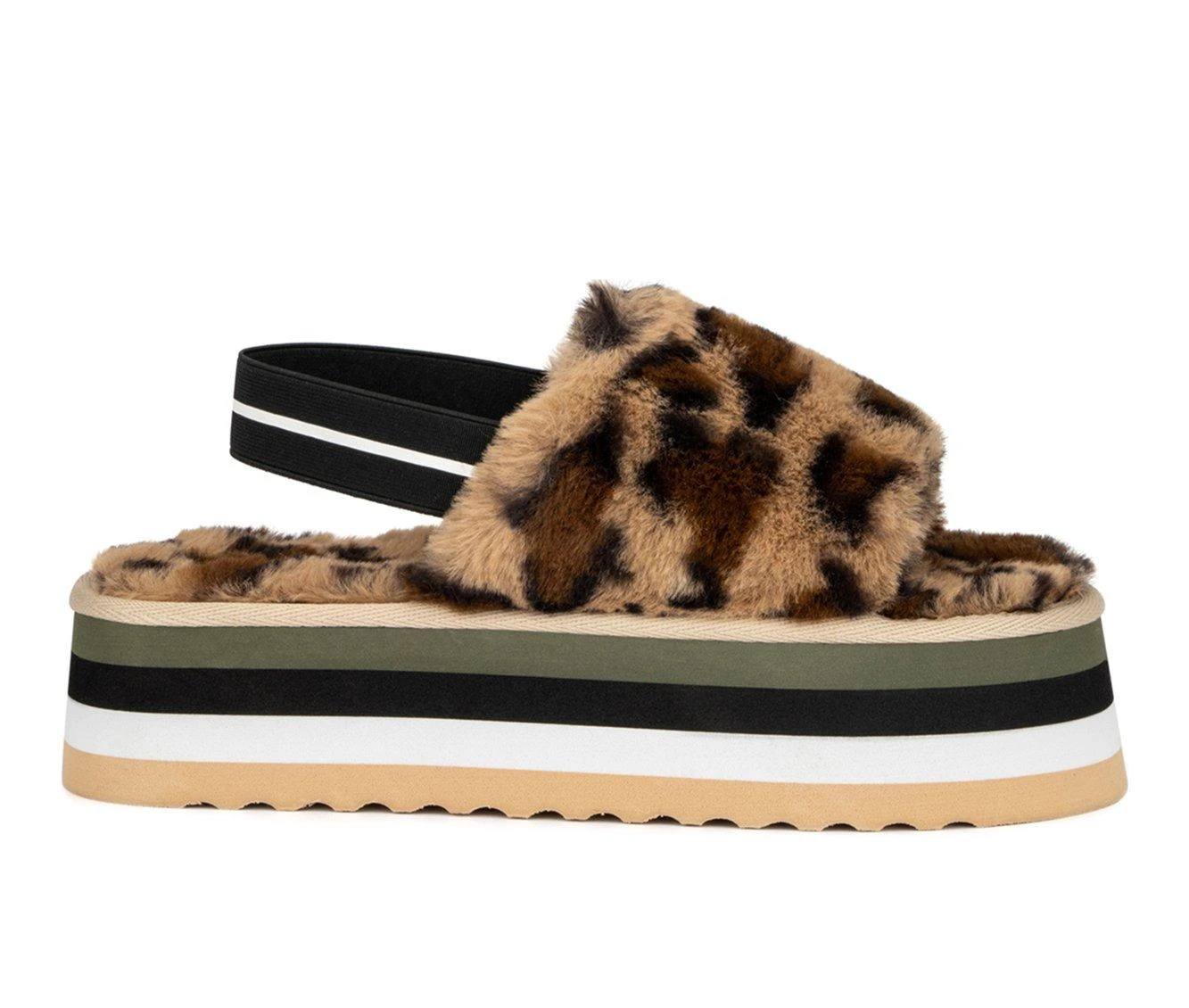 Women's Olivia Miller Cara Flatform Sandals Leopard 1 Women's Olivia Miller Cara Flatform Sandals Leopard