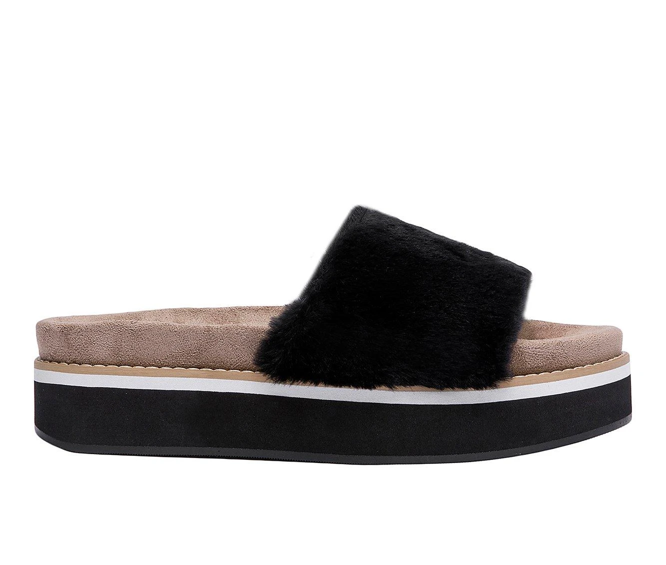 Women's Jane And The Shoe Astrid Flatform Sandals Women's Jane And The Shoe Astrid Flatform Sandals Black -GC shoes Shop 1 927