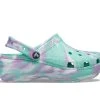 Women's Crocs Classic Platform Marbled Clogs Pistachio/Multi