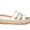 Women's Journee Collection Whitty Espadrille Platform Wedges White