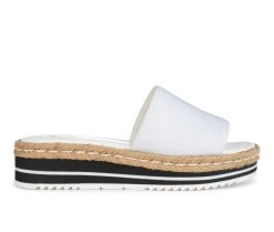 Women's Journee Collection Rosey Flatform Sandals White