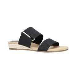 Women's Easy Street Olympia Slide Sandals Black Snake -GC shoes Shop 2 1008