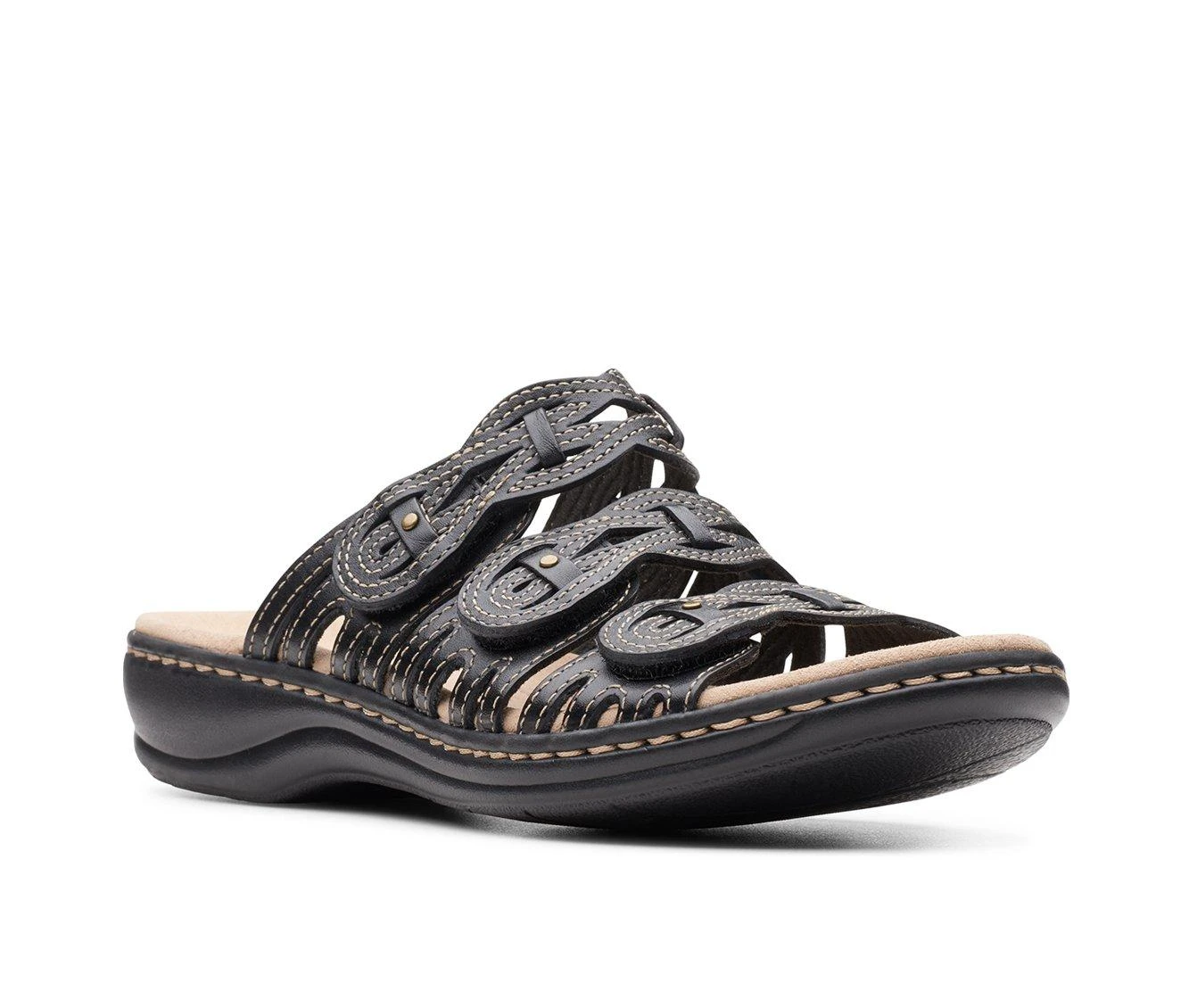 Women's Clarks Leisa Faye Sandals Women's Clarks Leisa Faye Sandals Black -GC shoes Shop 2 1012