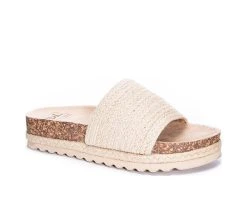 Women's Dirty Laundry Diamonds Footbed Slide Sandals Natural 8 Women's Dirty Laundry Diamonds Footbed Slide Sandals Natural -GC shoes Shop 2 111