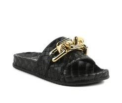 Women's London Rag Miami Sandals Black -GC shoes Shop 2 129