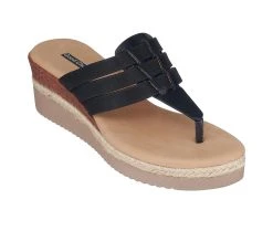 Women's GC Shoes Garson Wedge Sandals Black 8 Women's GC Shoes Garson Wedge Sandals Black -GC shoes Shop 2 1296