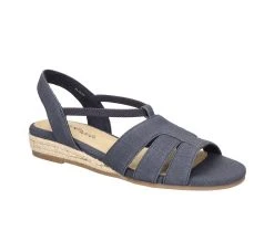 Women's Easy Street Yesenia Slingback Sandals Navy Linen Prnt 8 Women's Easy Street Yesenia Slingback Sandals Navy Linen Prnt -GC shoes Shop 2 1300