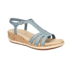 Women's Easy Street Dorinda Wedge Sandals Blue -GC shoes Shop 2 1301