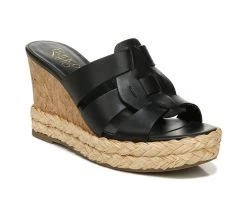 Women's Franco Sarto Fioret Wedge Sandals Black 8 Women's Franco Sarto Fioret Wedge Sandals Black -GC shoes Shop 2 1304