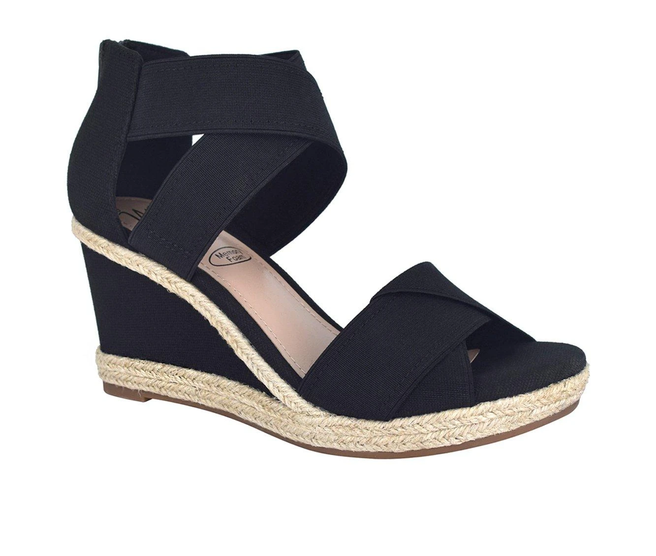 Women's Impo Trissa Wedge Sandals Black 3 Women's Impo Trissa Wedge Sandals Black - Image 3