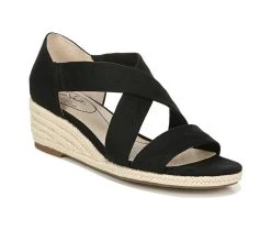 Women's LifeStride Siesta Wedge Sandals Black -GC shoes Shop 2 1330