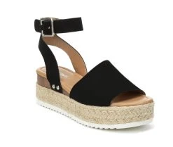 Women's Soda Topic Platform Sandals Black -GC shoes Shop 2 154