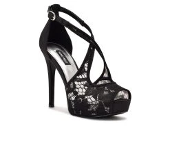 Women's Nine West Hanya Dress Sandals Black/Clear -GC shoes Shop 2 166