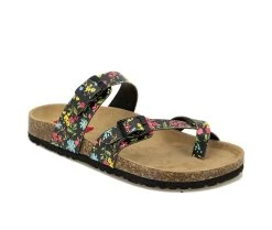 Women's Unionbay Melody Footbed Sandals Blue Daisy -GC shoes Shop 2 17