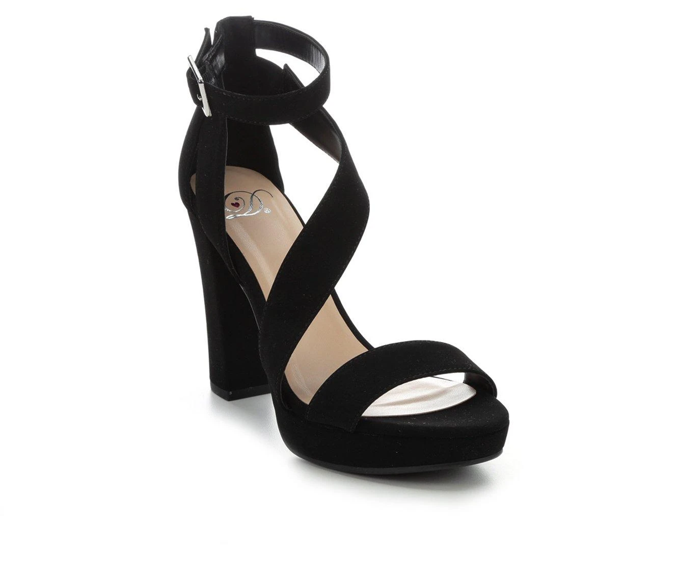 Women's Delicious Sleepy Dress Sandals Black Nubuck 3 Women's Delicious Sleepy Dress Sandals Black Nubuck - Image 3