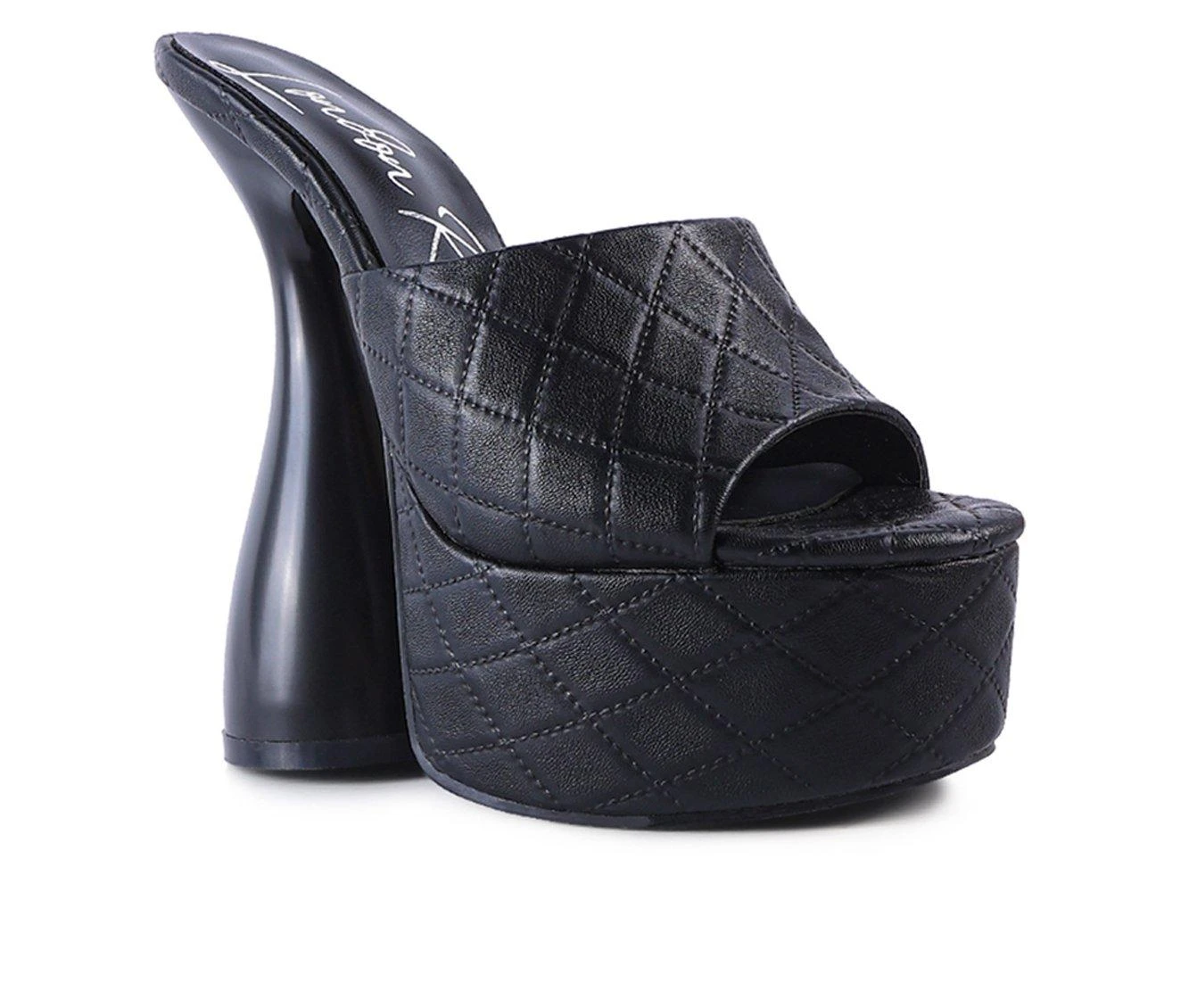 Women's London Rag Oomph Platform Dress Sandals Women's London Rag Oomph Platform Dress Sandals Black -GC shoes Shop 2 195