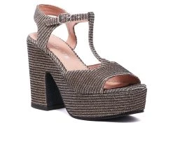 Women's Chelsea Crew Quest Platform Dress Sandals Gold -GC shoes Shop 2 202