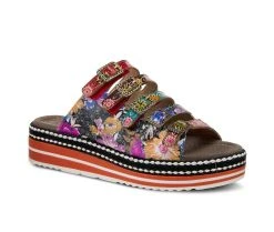 Women's L'Artiste Zazzera Platform Sandals Purple Multi -GC shoes Shop 2 210