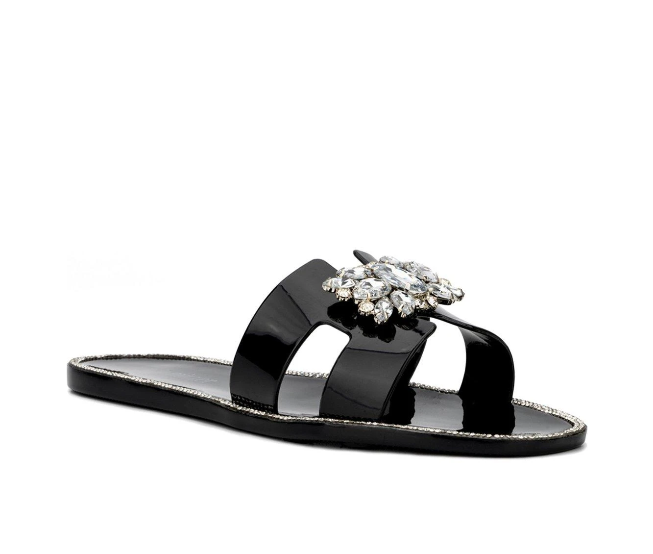 Women's Olivia Miller Kai Platform Wedge Sandals Women's Olivia Miller Kai Platform Wedge Sandals Black -GC shoes Shop 2 219