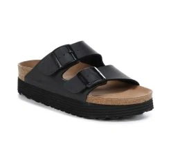 Women's Birkenstock Arizona Platform Footbed Sandals Black -GC shoes Shop 2 22