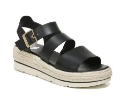 Women's Dr. Scholls Once Twice Espadrille Platfrom Sandals Black -GC shoes Shop 2 230