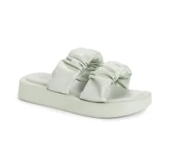 Women's MUK LUKS Club South Beach Platform Sandals Mint 8 Women's MUK LUKS Club South Beach Platform Sandals Mint -GC shoes Shop 2 239