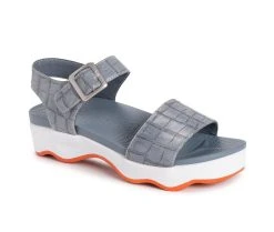 Women's MUK LUKS Roller Skate Platform Sandals Dusty Blue -GC shoes Shop 2 255