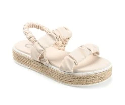 Women's Journee Collection Knowles Espadrille Platform Sandals Off White -GC shoes Shop 2 286