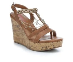 Women's Jellypop Lenora Platform Wedges Cognac 8 Women's Jellypop Lenora Platform Wedges Cognac -GC shoes Shop 2 314