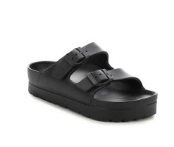 Women's MIA Kiana Platform Footbed Sandals Black -GC shoes Shop 2 33