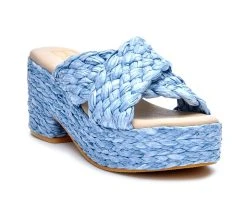 Women's Beach By Matisse Reflection Platform Sandals Sky -GC shoes Shop 2 337
