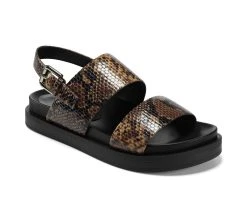 Women's Aerosoles Leggenda Flatform Sandals Brown Snake -GC shoes Shop 2 346