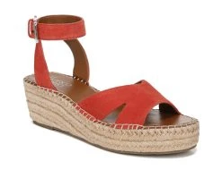 Women's Franco Sarto Pellia Wedge Sandals Tangelo -GC shoes Shop 2 352