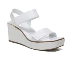 Women's Franco Sarto Sweety Wedge Sandals White -GC shoes Shop 2 353