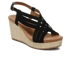 Women's Zodiac Petra Wedge Sandals Black -GC shoes Shop 2 368