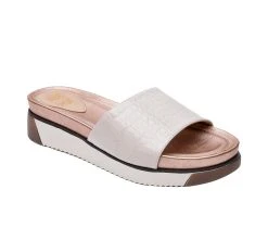 Women's Jane And The Shoe Hannah Flatform Sandals White Croc 2 Women's Jane And The Shoe Hannah Flatform Sandals White Croc -GC shoes Shop 2 378