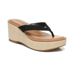 Women's Zodiac Rio Platform Wedge Flip-Flops Black -GC shoes Shop 2 387