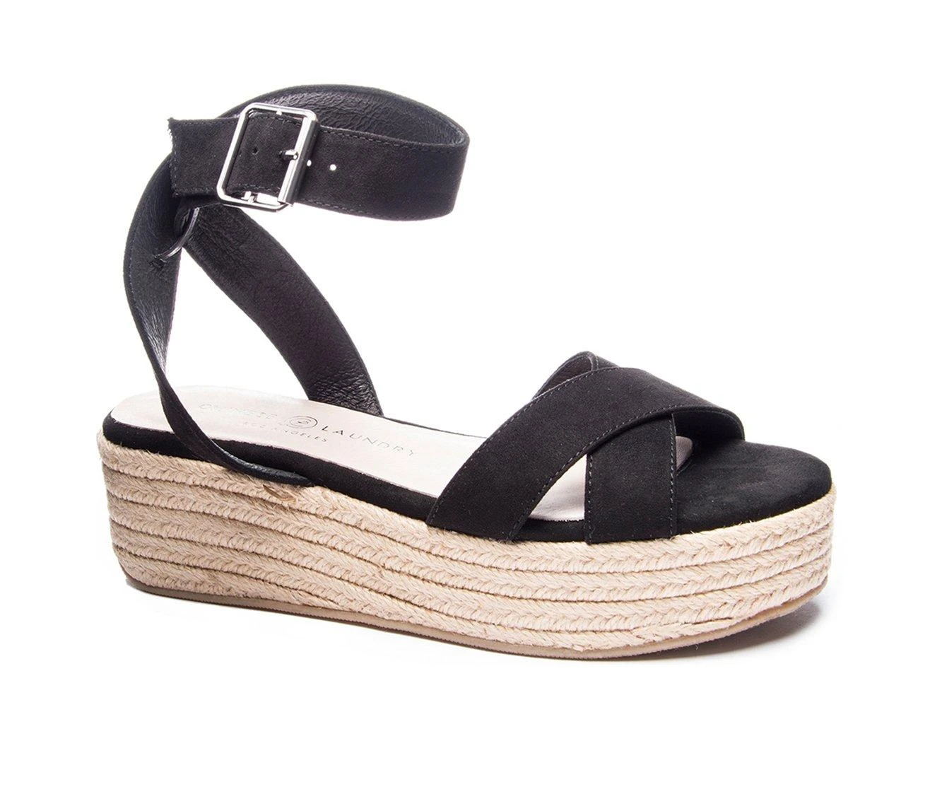 Women's Chinese Laundry Zala Platform Espadrille Sandals Black 3 Women's Chinese Laundry Zala Platform Espadrille Sandals Black - Image 3