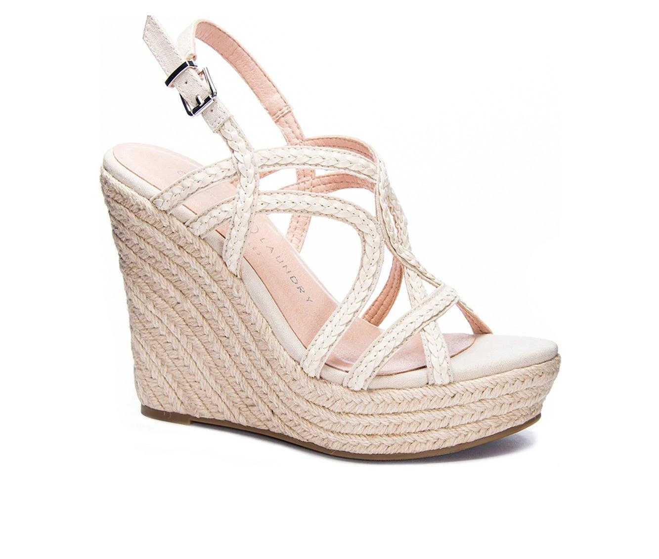 Women's Chinese Laundry Maylin Platform Espadrille Wedges Cream 3 Women's Chinese Laundry Maylin Platform Espadrille Wedges Cream - Image 3