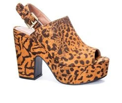 Women's Chinese Laundry Bella Dress Sandals Tiger Leop -GC shoes Shop 2 403