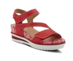 Women's L'Artiste Elona Sandals Red -GC shoes Shop 2 420