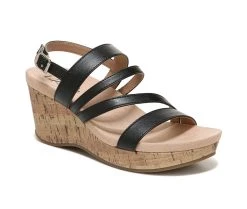 Women's LifeStride Discover Wedge Sandals Black -GC shoes Shop 2 437