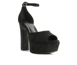 Women's Rag & Co Beaty Platform Dress Sandals Black 8 Women's Rag & Co Beaty Platform Dress Sandals Black -GC shoes Shop 2 440