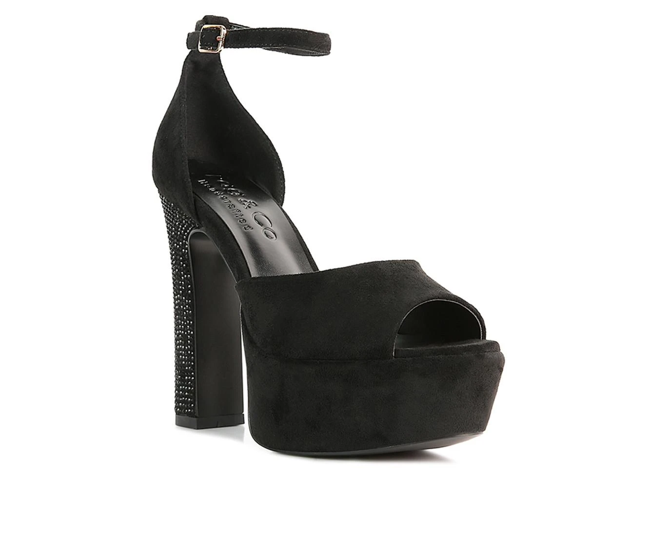 Women's Rag & Co Beaty Platform Dress Sandals Black 3 Women's Rag & Co Beaty Platform Dress Sandals Black - Image 3