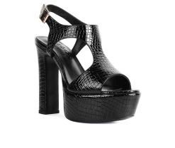 Women's Rag & Co Croft Platform Dress Sandals Black 8 Women's Rag & Co Croft Platform Dress Sandals Black -GC shoes Shop 2 441